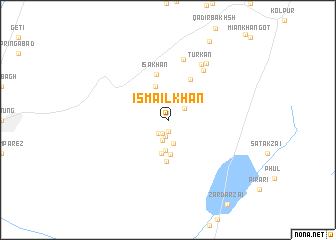 map of Ismāīl Khān