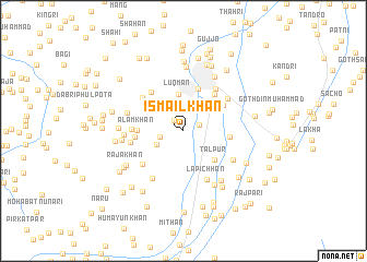 map of Ismāil Khān