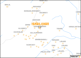 map of Ismāil Khān