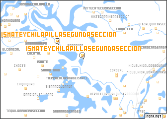 map of Ismate y Chilapilla Segunda Sección