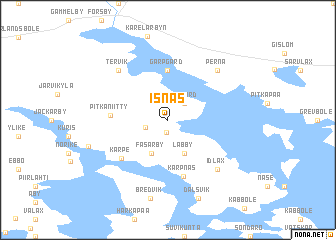 map of Isnäs