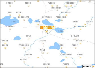 map of Isnauda