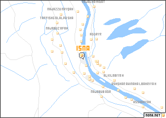 map of Isnā