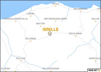 map of Isnello