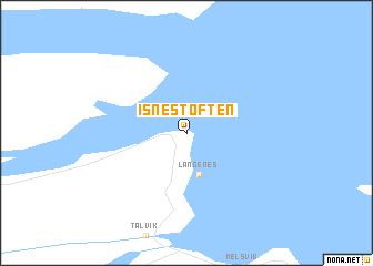map of Isnestoften