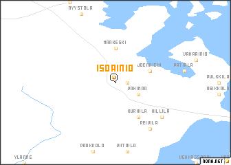 map of Iso Äiniö