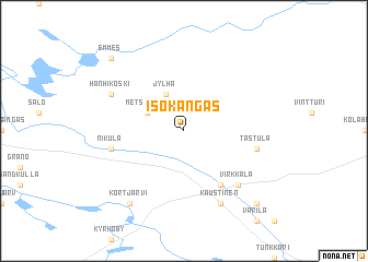 map of Isokangas