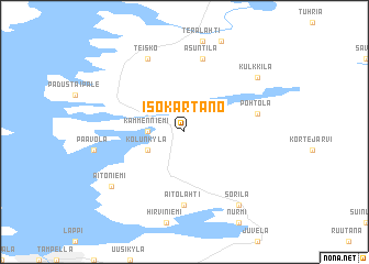 map of Iso-Kartano