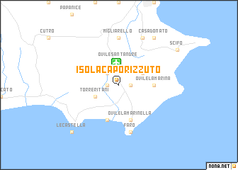 map of Isola Capo Rizzuto
