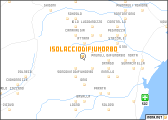 map of Isolaccio-di-Fiumorbo