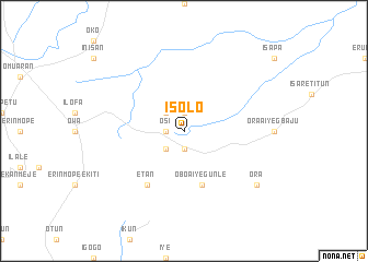map of Isolo