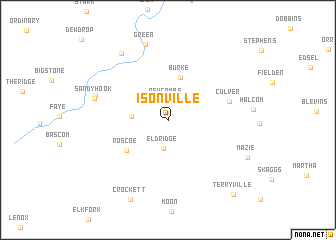 map of Isonville