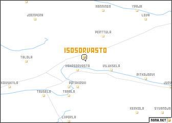 map of Isosorvasto