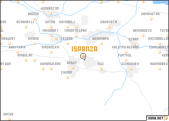 map of Ispanza