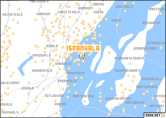 map of Isrānwāla