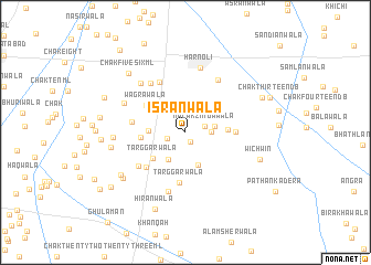 map of Isrānwāla