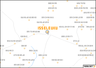 map of Issele Uku
