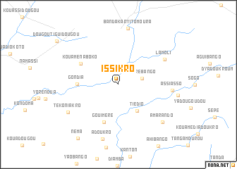 map of Issikro
