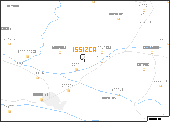 map of Issızca