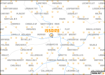 map of Issoire