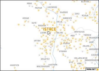 map of Istaće