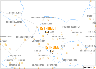 map of Īstādegī