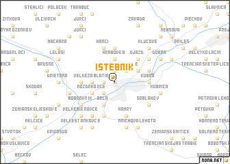 map of Istebník