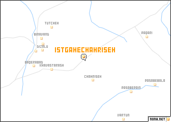 map of Īstgāh-e Chāh Rīseh