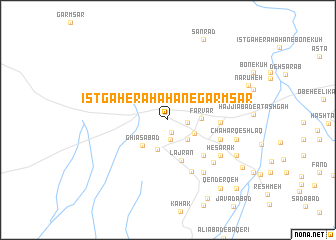 map of  Īstgāh-e RāhĀhan-e Garmsār