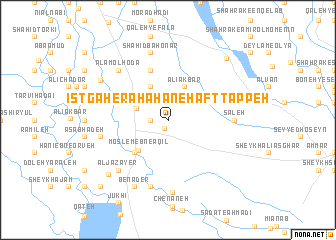 map of Īstgāh-e Rāh Āhan-e Haft Tappeh