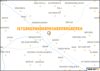 map of Īstgāh-e Rāh Āhan-e Khorram Darreh