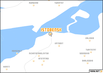 map of Istobensk