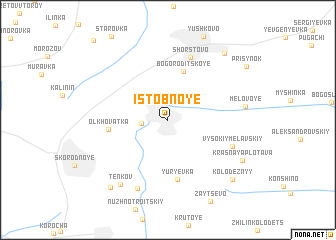 map of Istobnoye