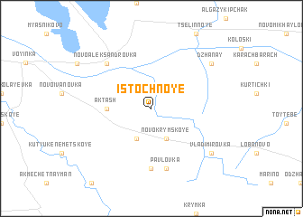 map of Istochnoye