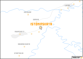 map of Istominskaya