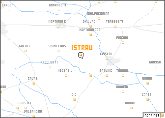 map of Istrău