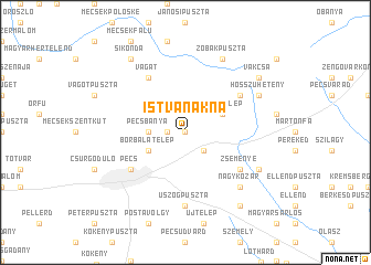 map of Istvánakna