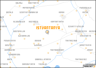 map of Istvántanya