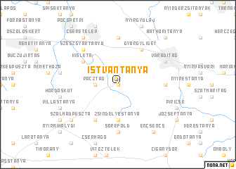 map of Istvántanya