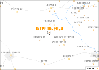 map of Istvánújfalu