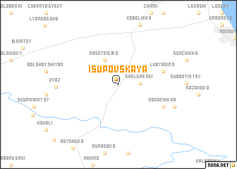 map of Isupovskaya