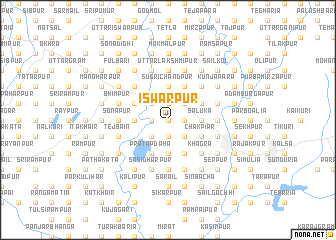 map of Iswarpur