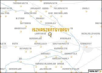 map of Iszkaszentgyörgy