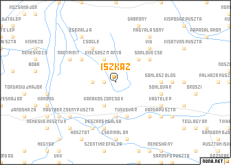 map of Iszkáz