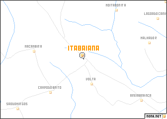 map of Itabaiana