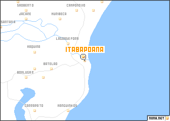 map of Itabapoana