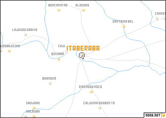 map of Itaberaba