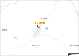 map of Itabira