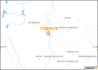 map of Itabirito
