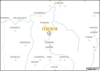 map of Itacaya